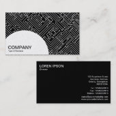 Carte De Visite Panneau en demi-cercle - Circuitrie - (Or) (Devant / Derrière)