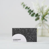 Carte De Visite Panneau en demi-cercle - Circuitrie - (Or) (Debout devant)