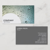 Carte De Visite Panneau en demi-cercle - Pluie sur ma fenêtre (Devant / Derrière)