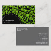 Carte De Visite Panneau en demi-cercle (points) - 090512 - Martian (Devant / Derrière)