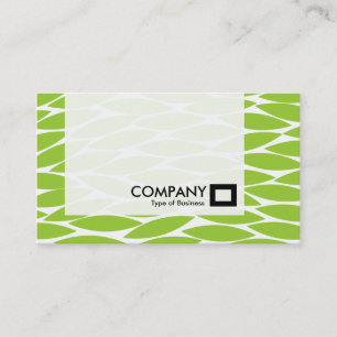 Carte De Visite Panneau - Feuilles Abstraites - Vert Martien