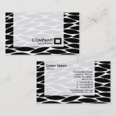 Carte De Visite Panneau - Feuilles Abstraits (Devant / Derrière)