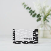 Carte De Visite Panneau - Feuilles Abstraits (Debout devant)