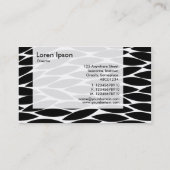 Carte De Visite Panneau - Feuilles Abstraits (Dos)