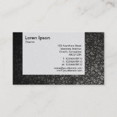 Carte De Visite Panneau - Flake métallique (Dos)