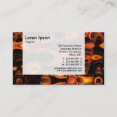 Carte De Visite Panneau - Flammes fractales (Dos)