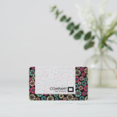 Carte De Visite Panneau - Fleurs Abstraites 031023 (Debout devant)