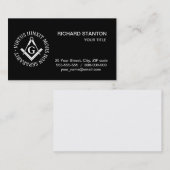 Carte De Visite Panneau franc-maçonnerie (Devant / Derrière)