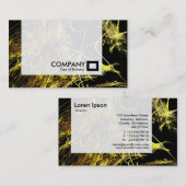 Carte De Visite Panneau - Gold Strands (Devant / Derrière)