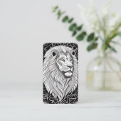 Carte De Visite Panneau Léon Zodiaque - Lion astrologique (Debout devant)