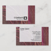 Carte De Visite Panneau - Lignes fractales (Devant / Derrière)