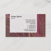 Carte De Visite Panneau - Lignes fractales (Dos)