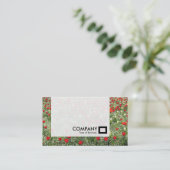 Carte De Visite Panneau - Lit de tulipes (Debout devant)