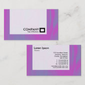 Carte De Visite Panneau - Magenta et Bleu (Devant / Derrière)
