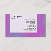 Carte De Visite Panneau - Magenta et Bleu (Dos)