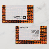 Carte De Visite Panneau - Motif de flamme fractal (Devant / Derrière)