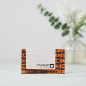 Carte De Visite Panneau - Motif de flamme fractal (Debout devant)