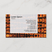 Carte De Visite Panneau - Motif de flamme fractal (Dos)