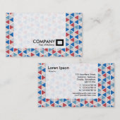 Carte De Visite Panneau - Motif hexagonal 05 (Devant / Derrière)