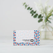 Carte De Visite Panneau - Motif hexagonal 05 (Debout devant)