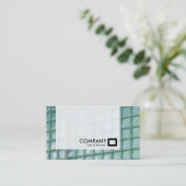 Carte De Visite Panneau - Mur de verre (Debout devant)