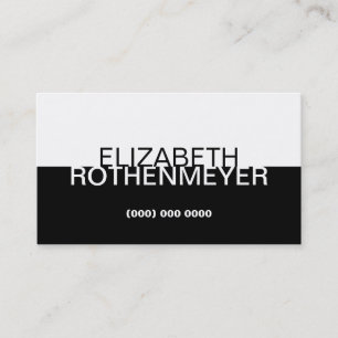 Carte De Visite Panneau noir simple