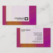 Carte De Visite Panneau - Orange et Magenta (Devant / Derrière)
