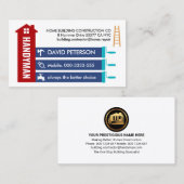 Carte De Visite Panneau Outils de construction spéciale (Devant / Derrière)