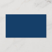 Carte De Visite Panneau ovale - bleu (Dos)