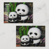 Carte De Visite Panneau Panda du zoo Ueno (Devant / Derrière)