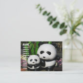 Carte De Visite Panneau Panda du zoo Ueno (Debout devant)