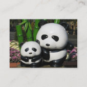 Carte De Visite Panneau Panda du zoo Ueno (Dos)