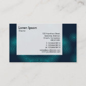 Carte De Visite Panneau - Pluie Électrique (Dos)