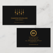 Carte De Visite Panneau professionnel élégant simple d'égaliseur (Devant / Derrière)