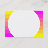 Carte De Visite Panneau rond - Transition des couleurs 01 (Dos)