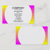 Carte De Visite Panneau rond - Transition des couleurs 01 (Devant / Derrière)