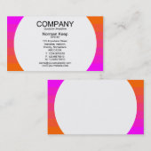 Carte De Visite Panneau rond - Transition des couleurs 02 (Devant / Derrière)