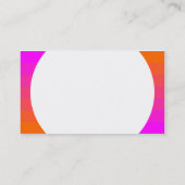 Carte De Visite Panneau rond - Transition des couleurs 02 (Dos)