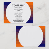 Carte De Visite Panneau rond - Transition des couleurs 03 (Devant / Derrière)