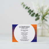 Carte De Visite Panneau rond - Transition des couleurs 03 (Debout devant)