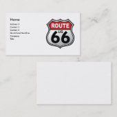 Carte De Visite Panneau routier historique de route (Devant / Derrière)
