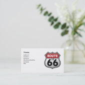 Carte De Visite Panneau routier historique de route (Debout devant)