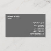 Carte De Visite Panneau semi-cercle - Feuilles Abstraits (Dos)