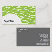 Carte De Visite Panneau semi-cercle - Feuilles Abstraits - Martian (Devant / Derrière)