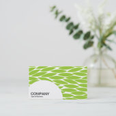 Carte De Visite Panneau semi-cercle - Feuilles Abstraits - Martian (Debout devant)