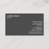 Carte De Visite Panneau semi-cercle - Patchwork Domino - Gris (Dos)