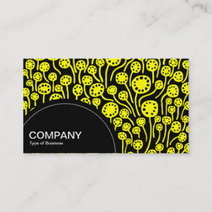 Carte De Visite Panneau semi-cercle (points) - 090512 - Jaune
