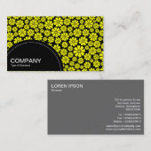 Carte De Visite Panneau semi-cercle (points) - 8 pétales - Jeu sur (Devant / Derrière)