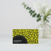 Carte De Visite Panneau semi-cercle (points) - 8 pétales - Jeu sur (Debout devant)