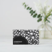 Carte De Visite Panneau semi-cercle (points) - Abstrait 090512 01 (Debout devant)